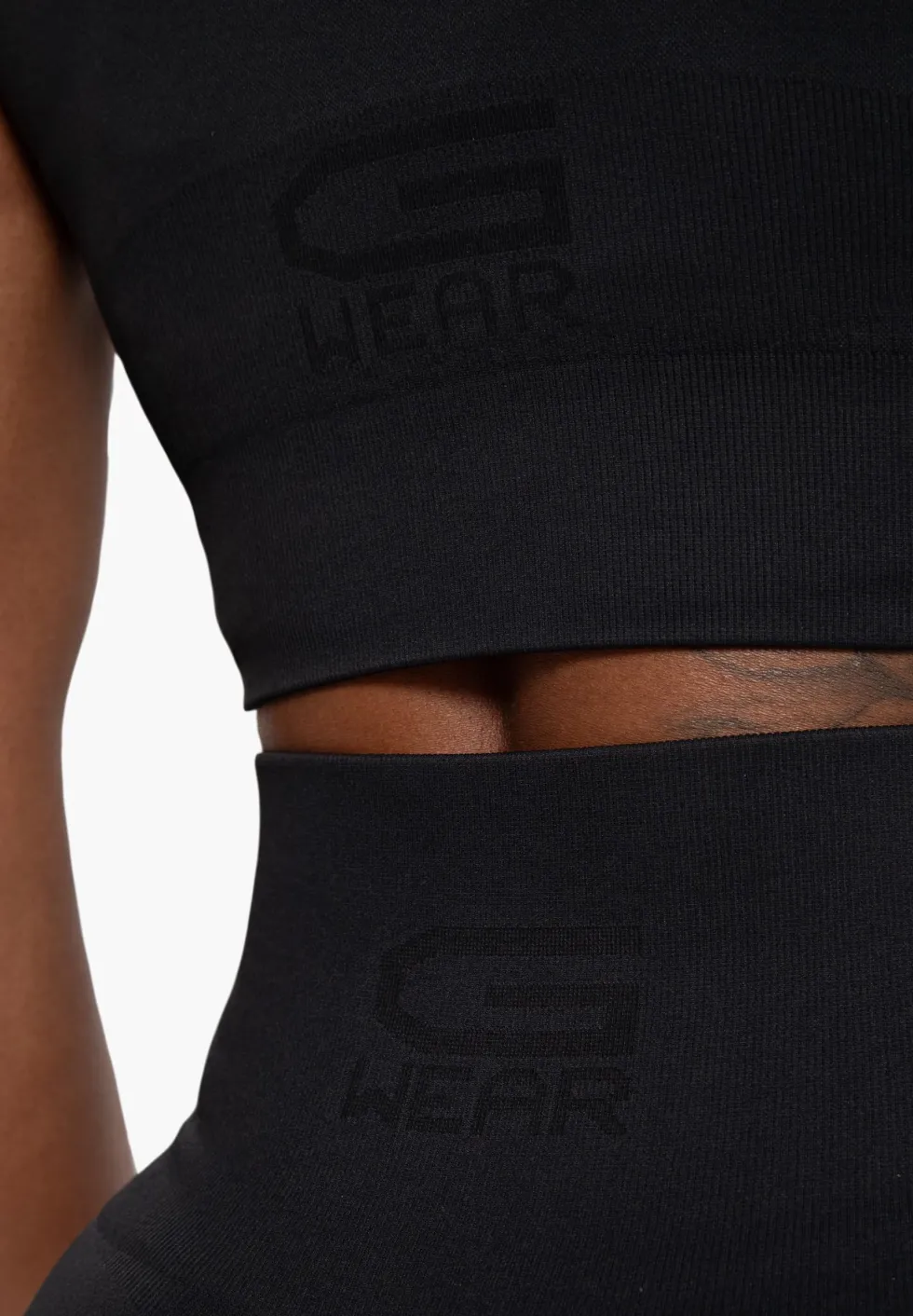 Gorilla Wear Olivia Seamless Crop Top - Zwart