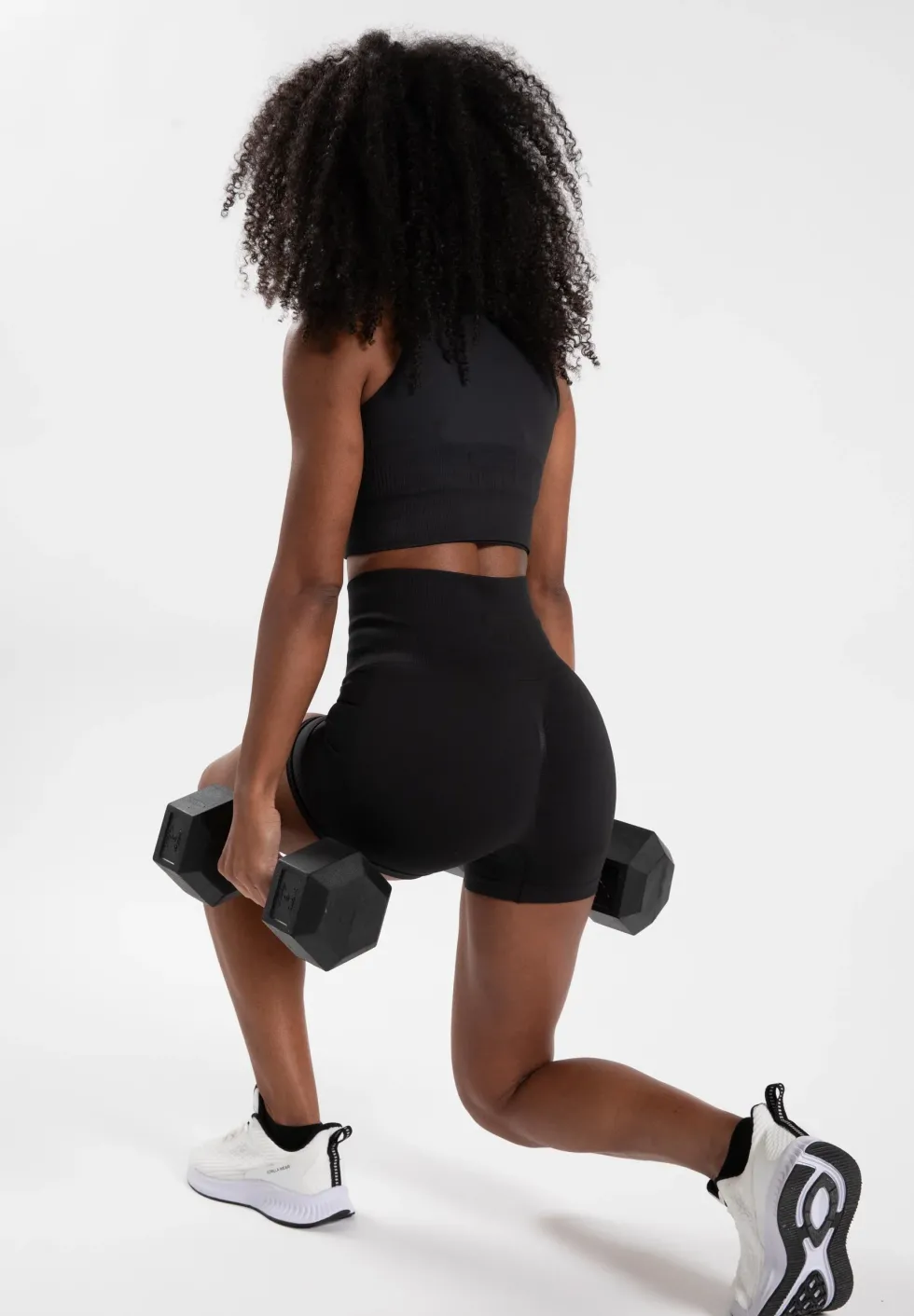Gorilla Wear Olivia Seamless Crop Top - Zwart