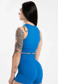 Gorilla Wear Olivia Seamless Crop Top - Blauw