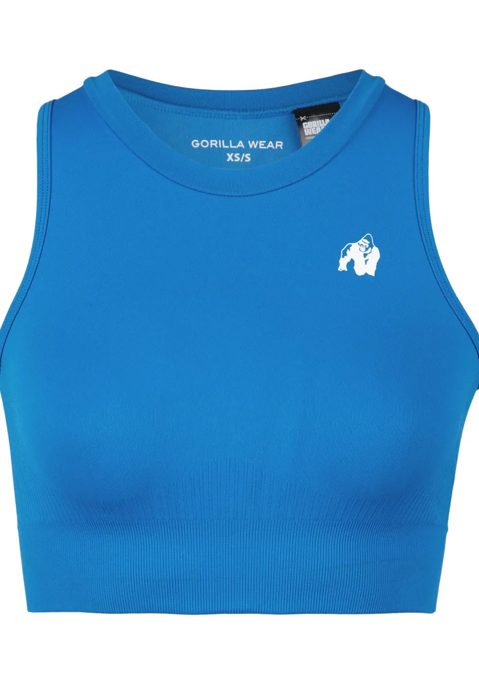 Gorilla Wear Olivia Seamless Crop Top - Blauw