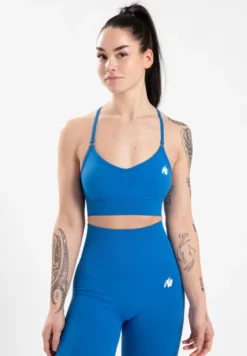 Gorilla Wear Olivia Seamless Sportbeha - Blauw