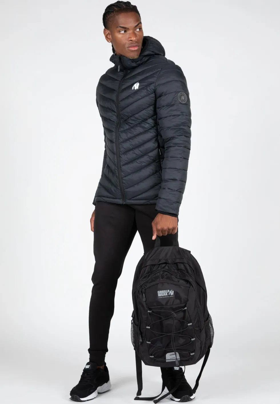Gorilla Wear Osborn Puffer Jas - Zwart