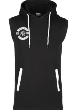 Gorilla Wear Oswego Mouwloos T-shirt met Capuchon - Zwart