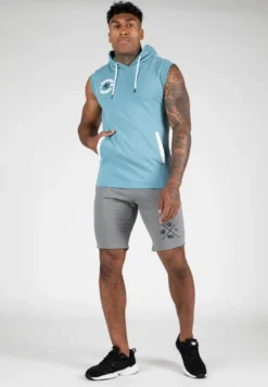 Gorilla Wear Oswego Mouwloze Hoodie - Blauw