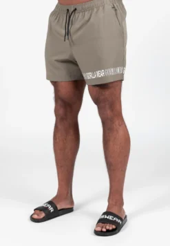 Gorilla Wear Otis Zwembroek - Korte Broek - Legergroen