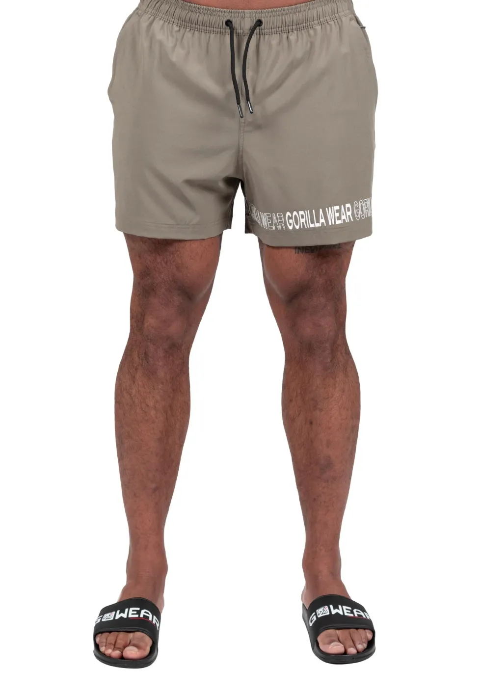 Gorilla Wear Otis Zwembroek - Korte Broek - Legergroen