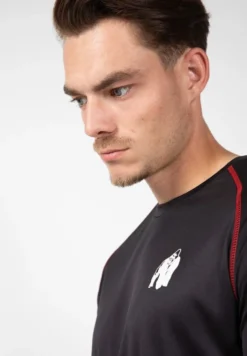 Gorilla Wear Performance T-Shirt - Zwart/Rood