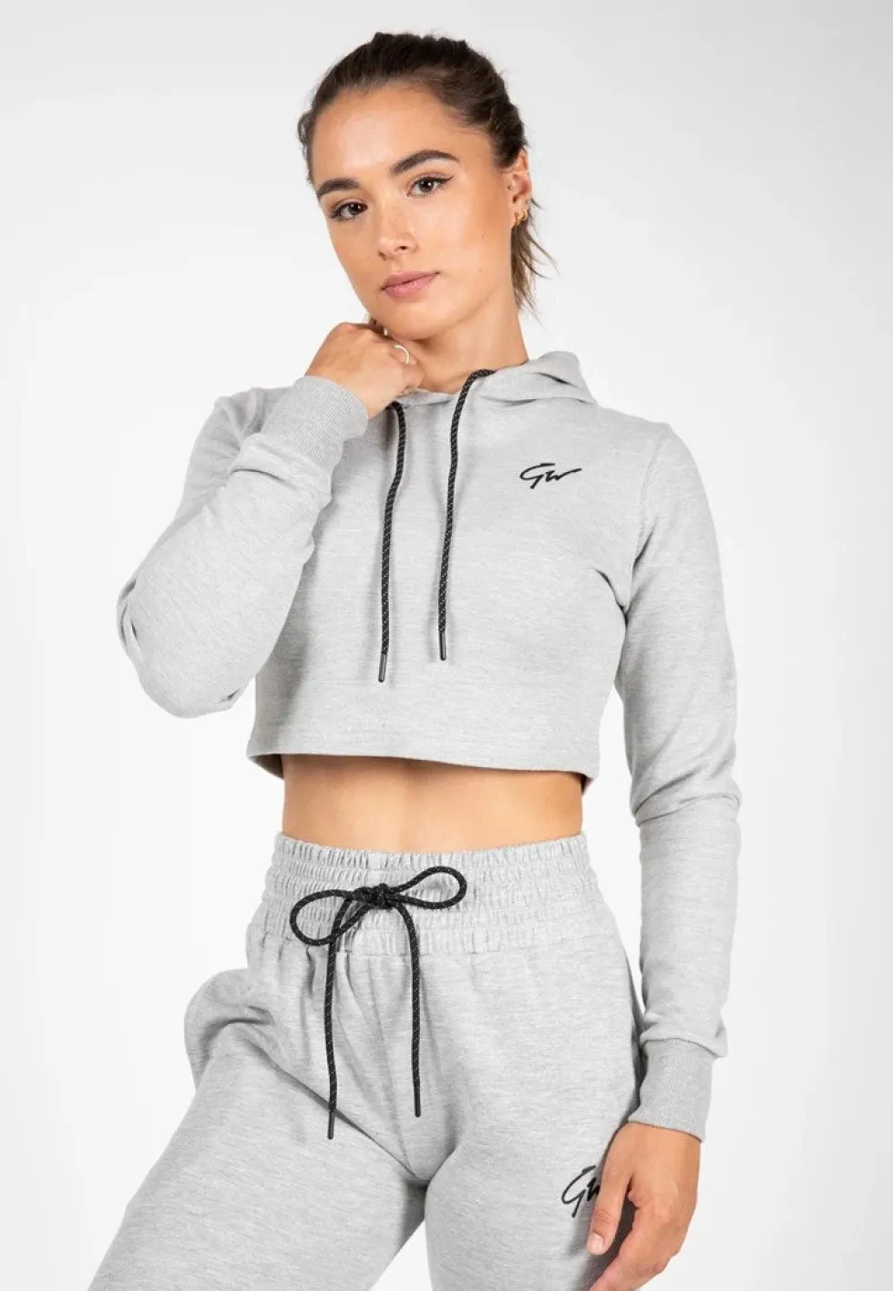 Gorilla Wear Pixley Cropped Hoodie - Grijs