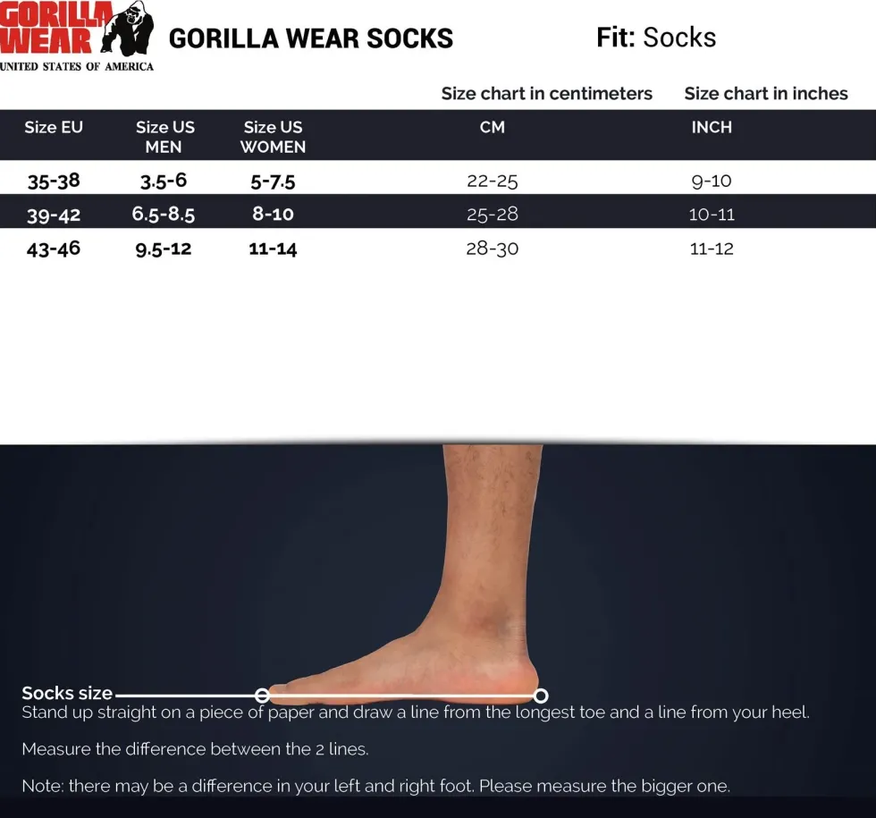 Gorilla Wear Quarter Sokken 2-Pack - Zwart