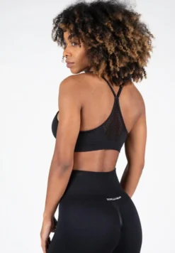 Gorilla Wear Quincy Seamless Sportbeha - Zwart