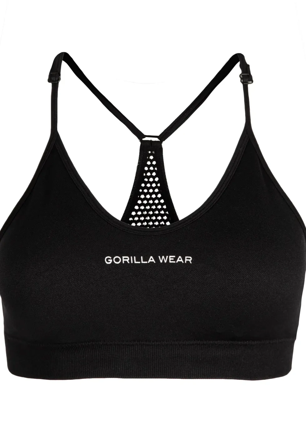 Gorilla Wear Quincy Seamless Sportbeha - Zwart