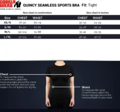Gorilla Wear Quincy Seamless Sportbeha - Grijs