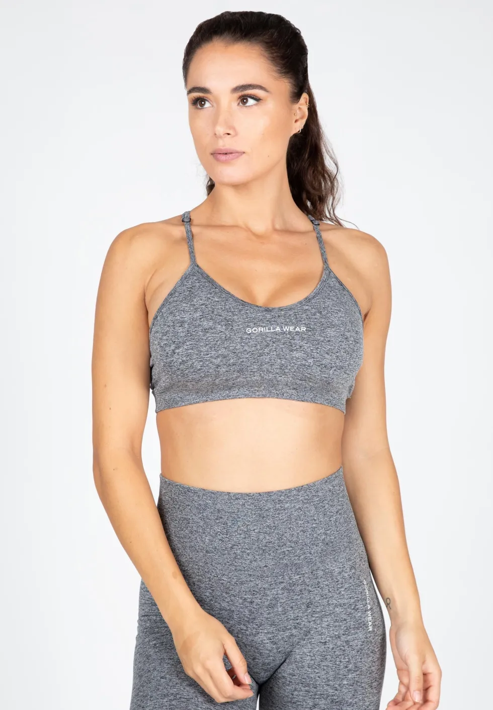 Gorilla Wear Quincy Seamless Sportbeha - Grijs