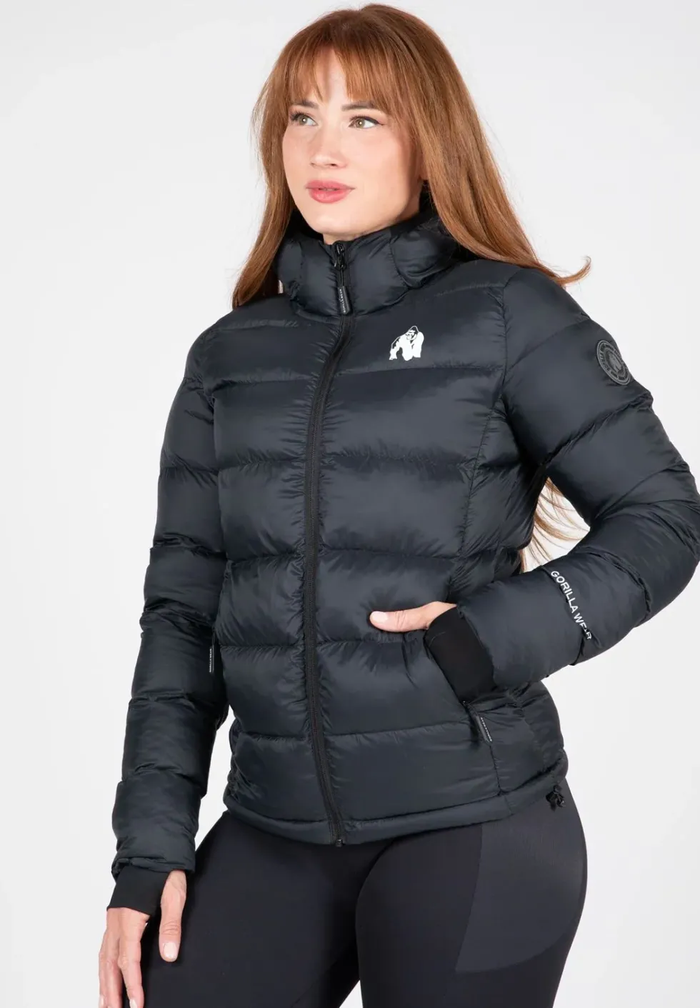 Gorilla Wear Rachel Puffer Jas - Zwart