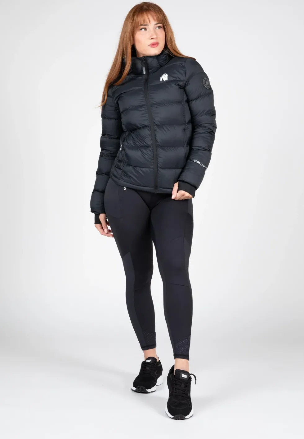 Gorilla Wear Rachel Puffer Jas - Zwart