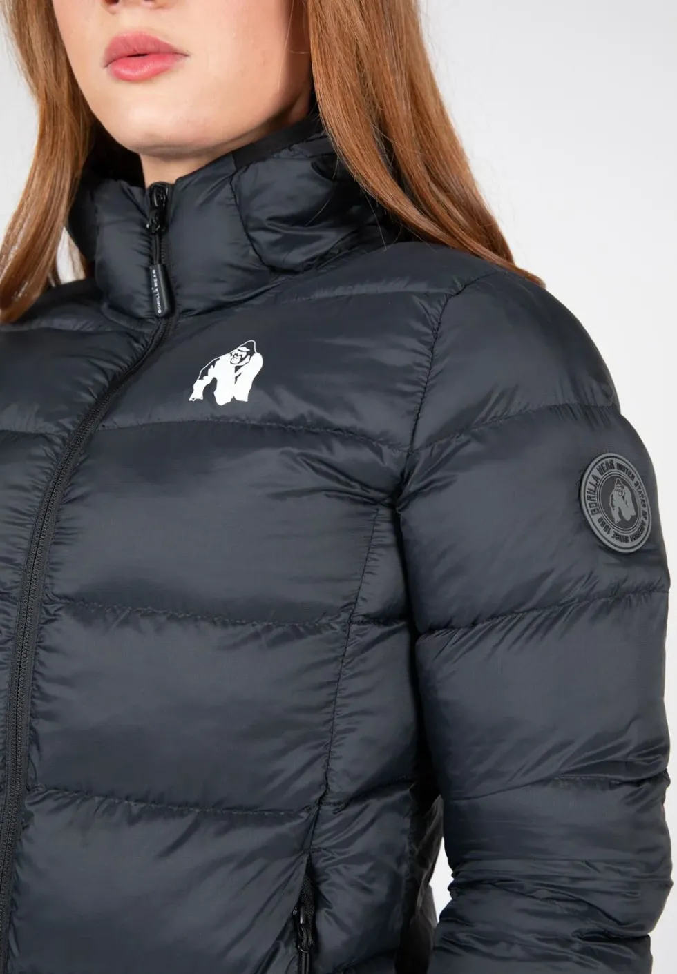 Gorilla Wear Rachel Puffer Jas - Zwart