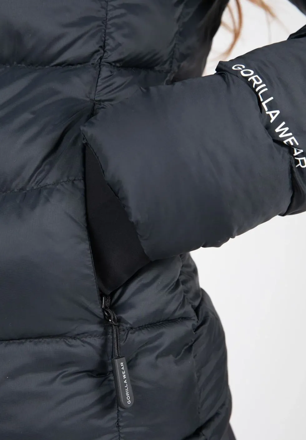 Gorilla Wear Rachel Puffer Jas - Zwart