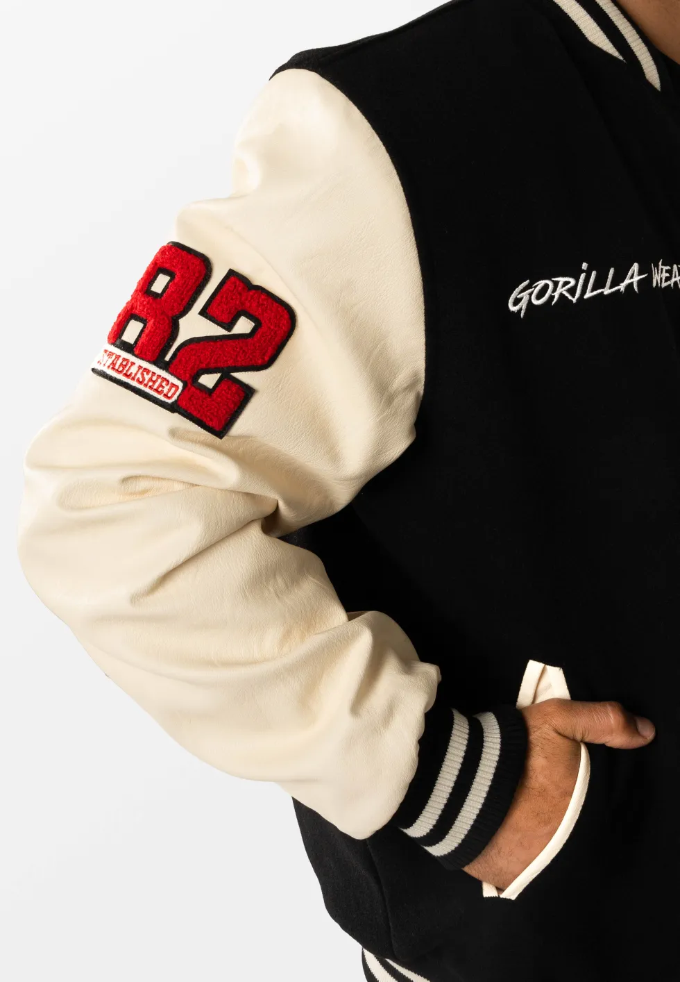 Gorilla Wear Saint Louis Varsity Jacket - Zwart