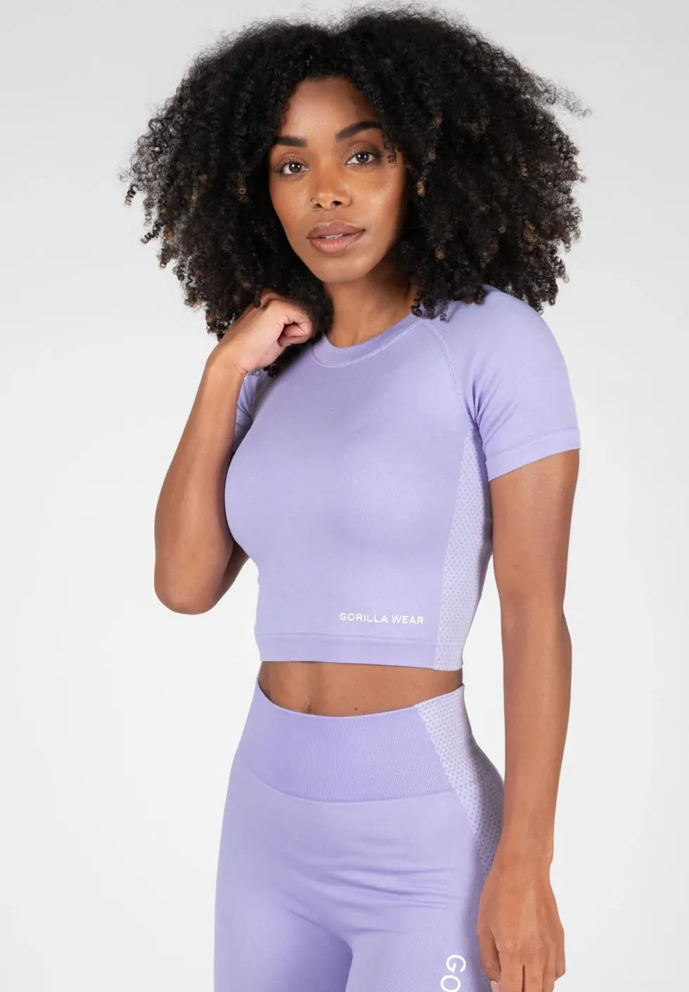 Gorilla Wear Selah Seamless Crop Top - Lila