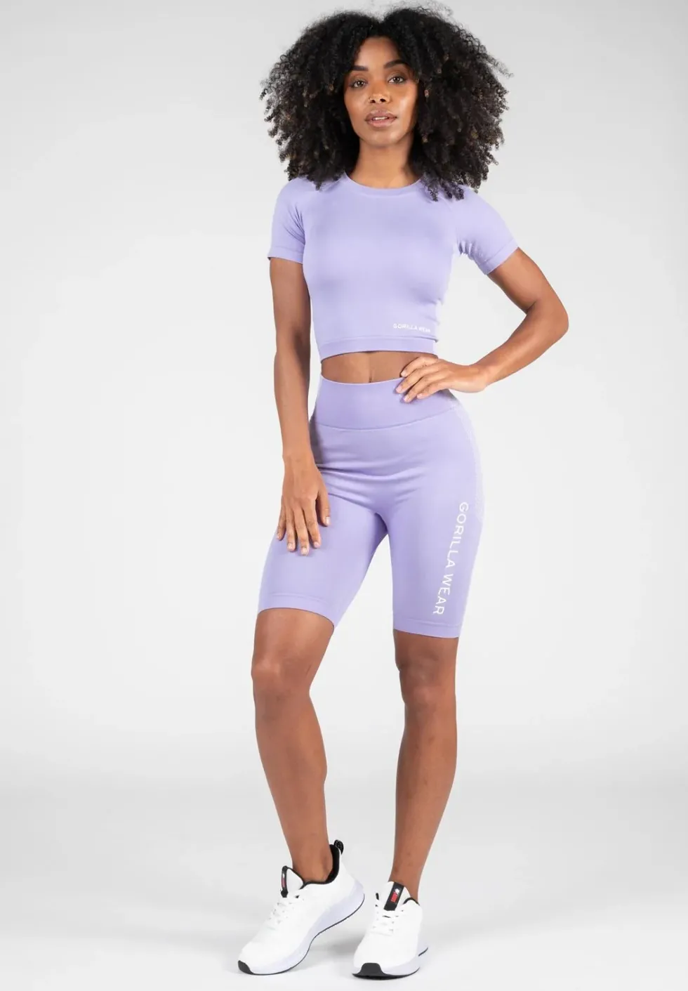 Gorilla Wear Selah Seamless Crop Top - Lila