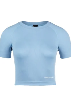 Gorilla Wear Selah Seamless Crop Top - Lichtblauw