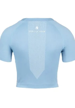 Gorilla Wear Selah Seamless Crop Top - Lichtblauw