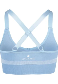 Gorilla Wear Selah Seamless Sportbeha - Lichtblauw