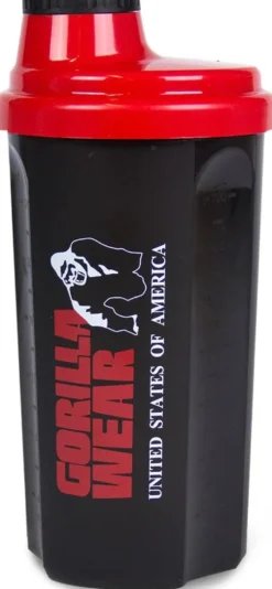 Gorilla Wear Shake Beker - 700 ml - Zwart/Rood