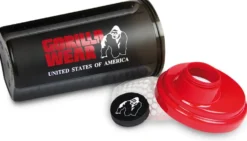 Gorilla Wear Shake Beker - 700 ml - Zwart/Rood