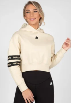 Gorilla Wear Tracey Cropped Hoodie - Beige