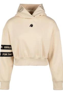 Gorilla Wear Tracey Cropped Hoodie - Beige