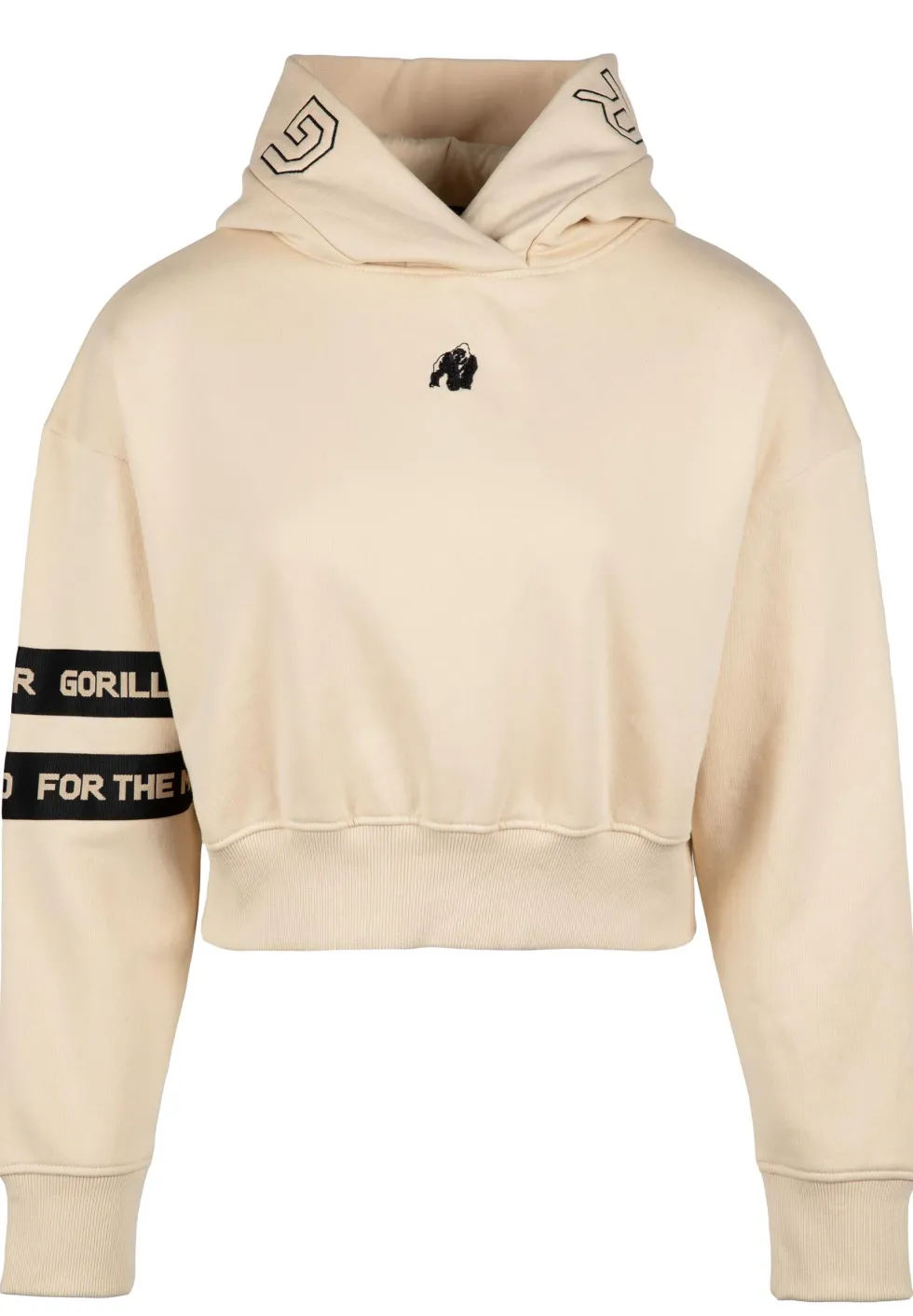 Gorilla Wear Tracey Cropped Hoodie - Beige