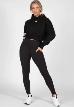 Gorilla Wear Tracey Cropped Hoodie - Zwart