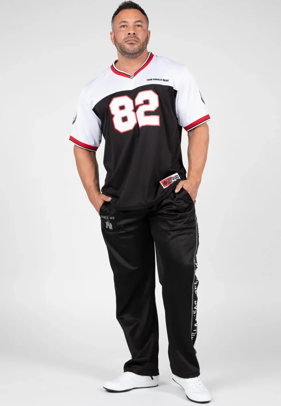 Gorilla Wear Trenton Football Jersey - Zwart/Wit
