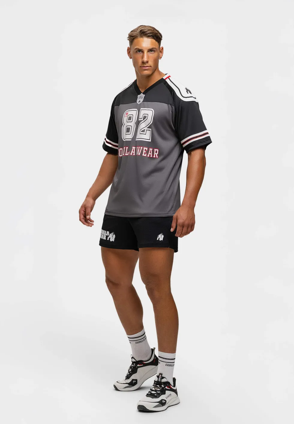 Gorilla Wear Tyler Football Jersey - Zwart/Wit