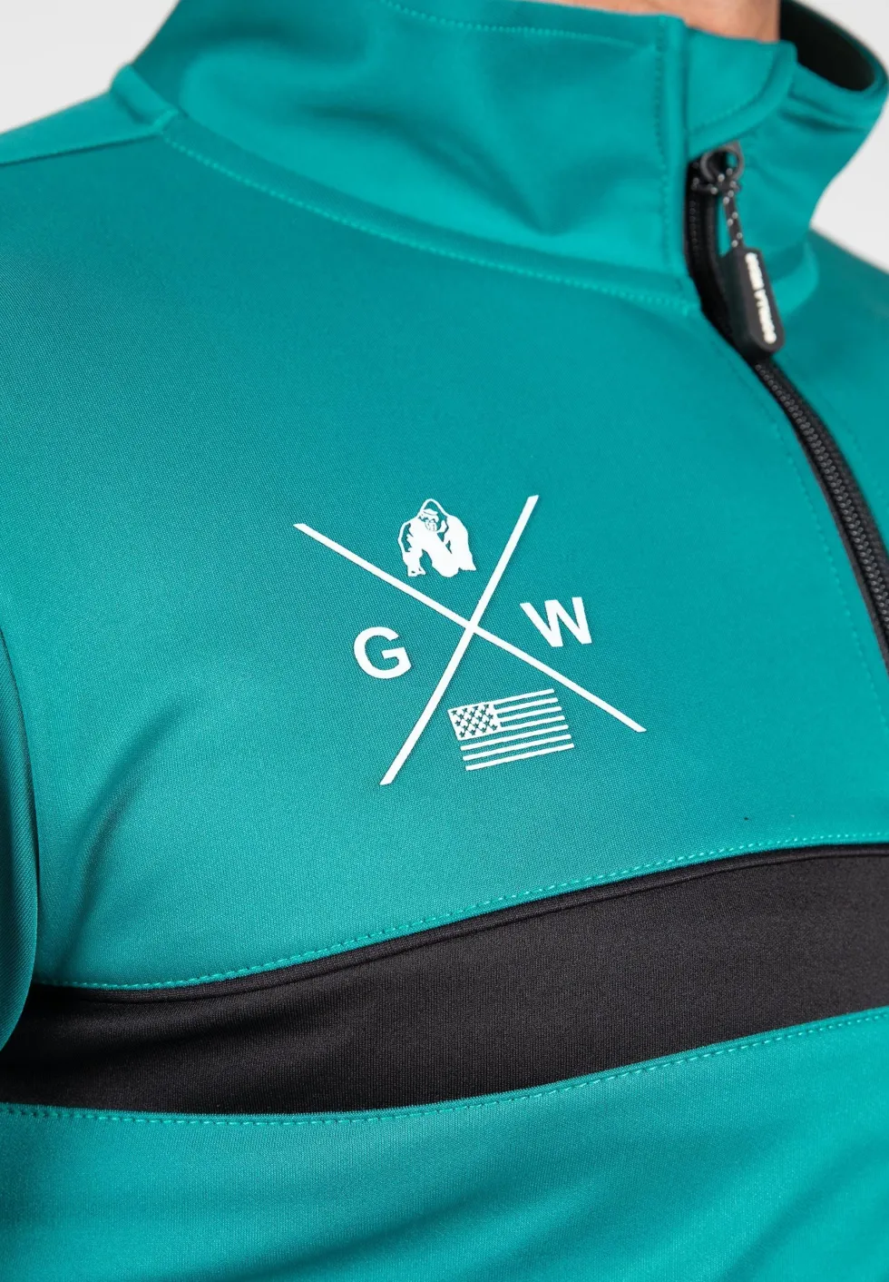 Gorilla Wear Vernon Trainingsjas - Groen/Blauw