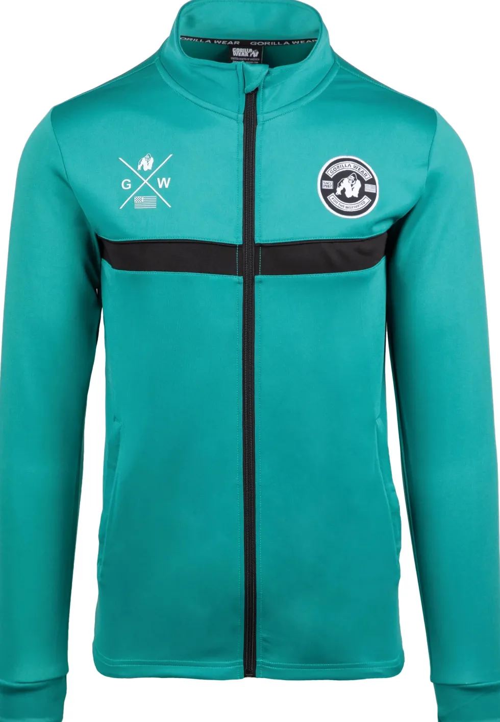 Gorilla Wear Vernon Trainingsjas - Groen/Blauw