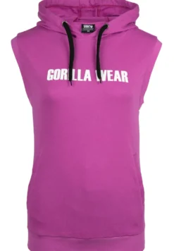 Gorilla Wear Virginia Mouwloze Hoodie - Fuchsia