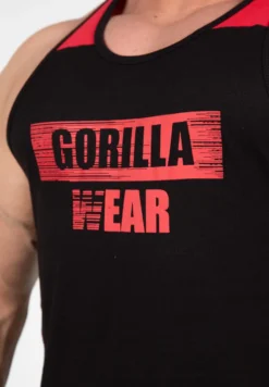 Gorilla Wear Wallace Tank Top - Zwart/Rood