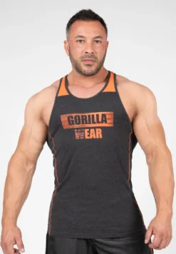 Gorilla Wear Wallace Tank Top - Grijs/Oranje