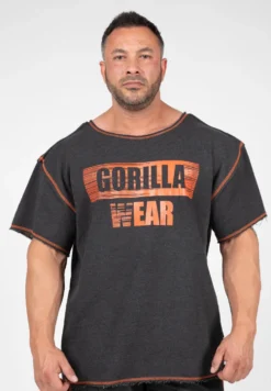 Gorilla Wear Wallace Workout Top - Grijs/Oranje