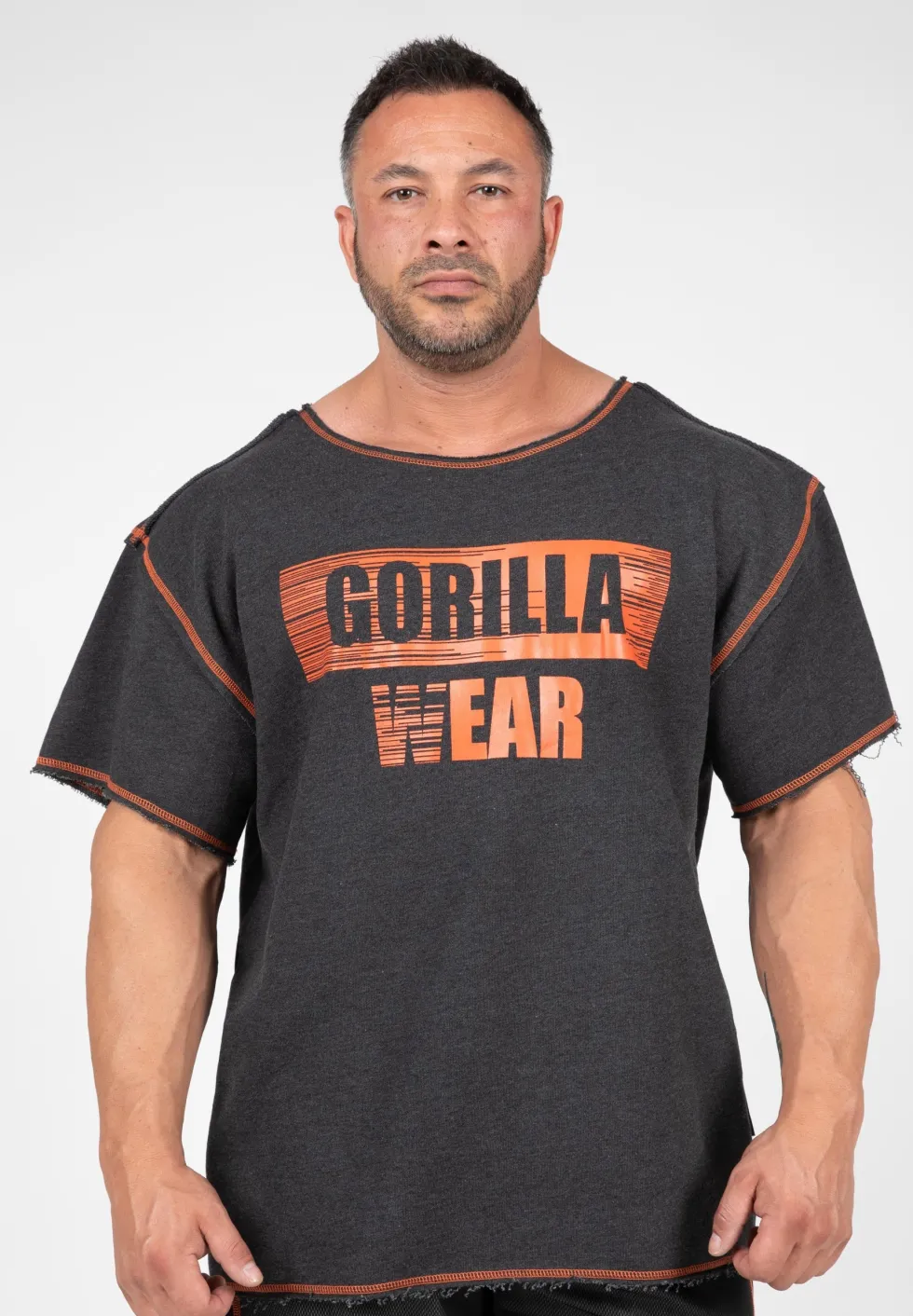 Gorilla Wear Wallace Workout Top - Grijs/Oranje