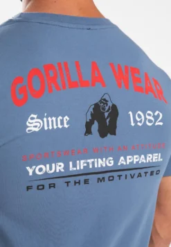 Gorilla Wear Warren T-shirt - Coronet Blauw