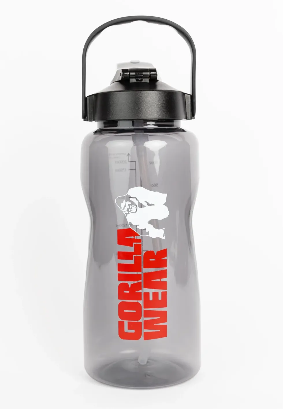 Gorilla Wear Waterfles met Sleeve - Zwart - 2 L