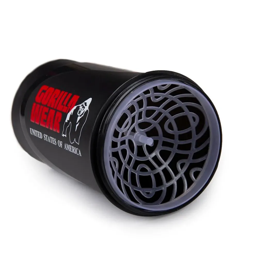 Gorilla Wear Wave Shake Beker - 600 ml - Zwart/Rood