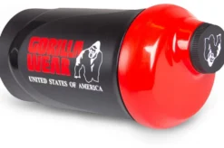 Gorilla Wear Wave Shake Beker - 600 ml - Zwart/Rood