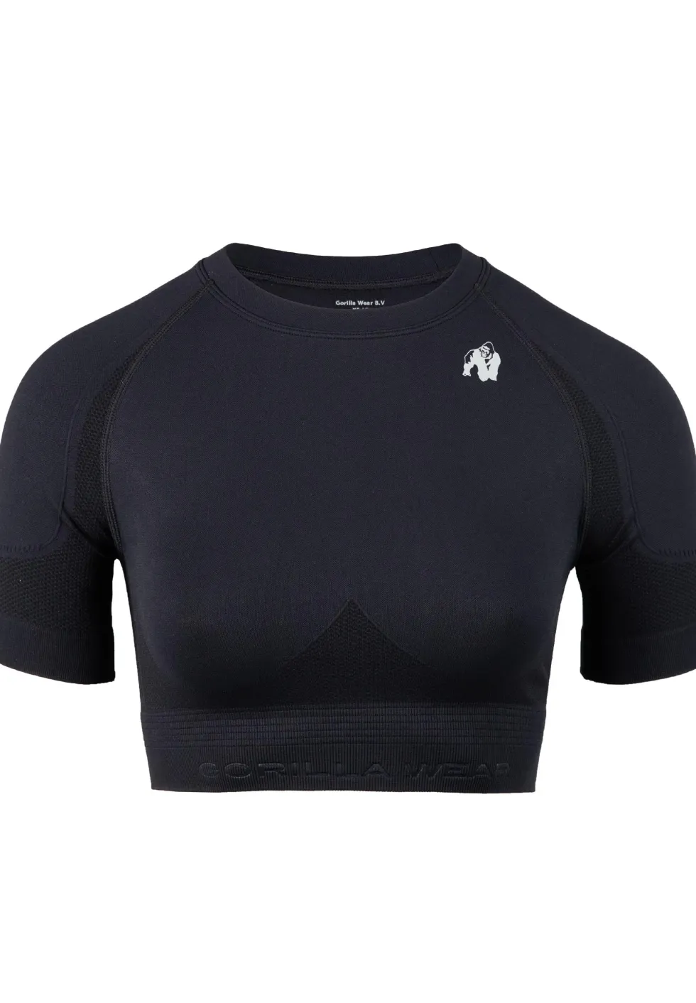 Gorilla Wear Whitney Seamless Crop Top - Zwart