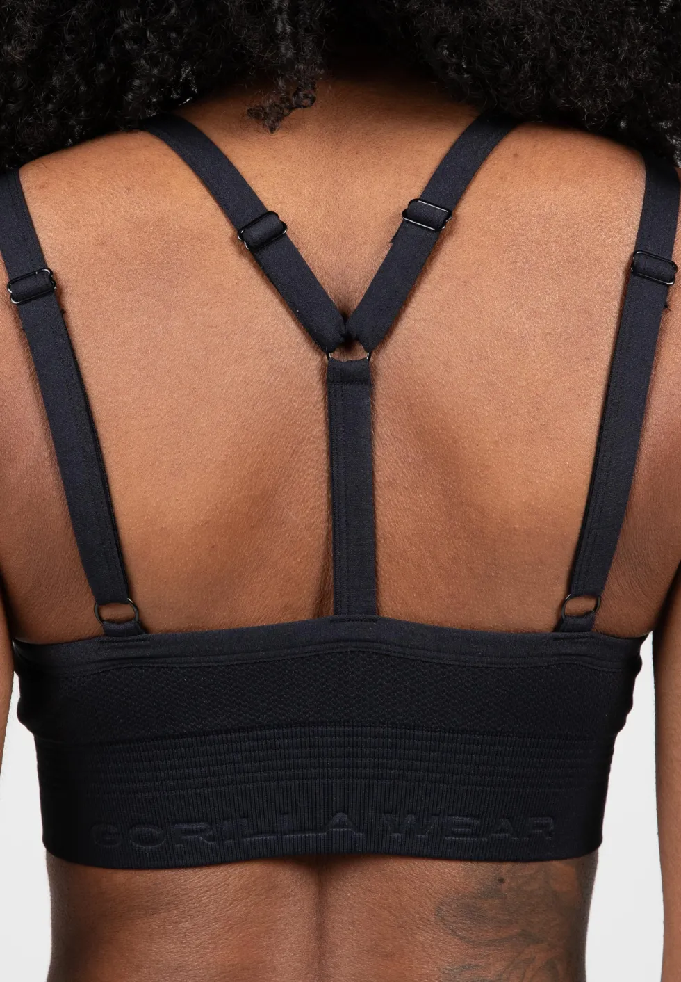 Gorilla Wear Whitney Seamless Sportbeha - Zwart
