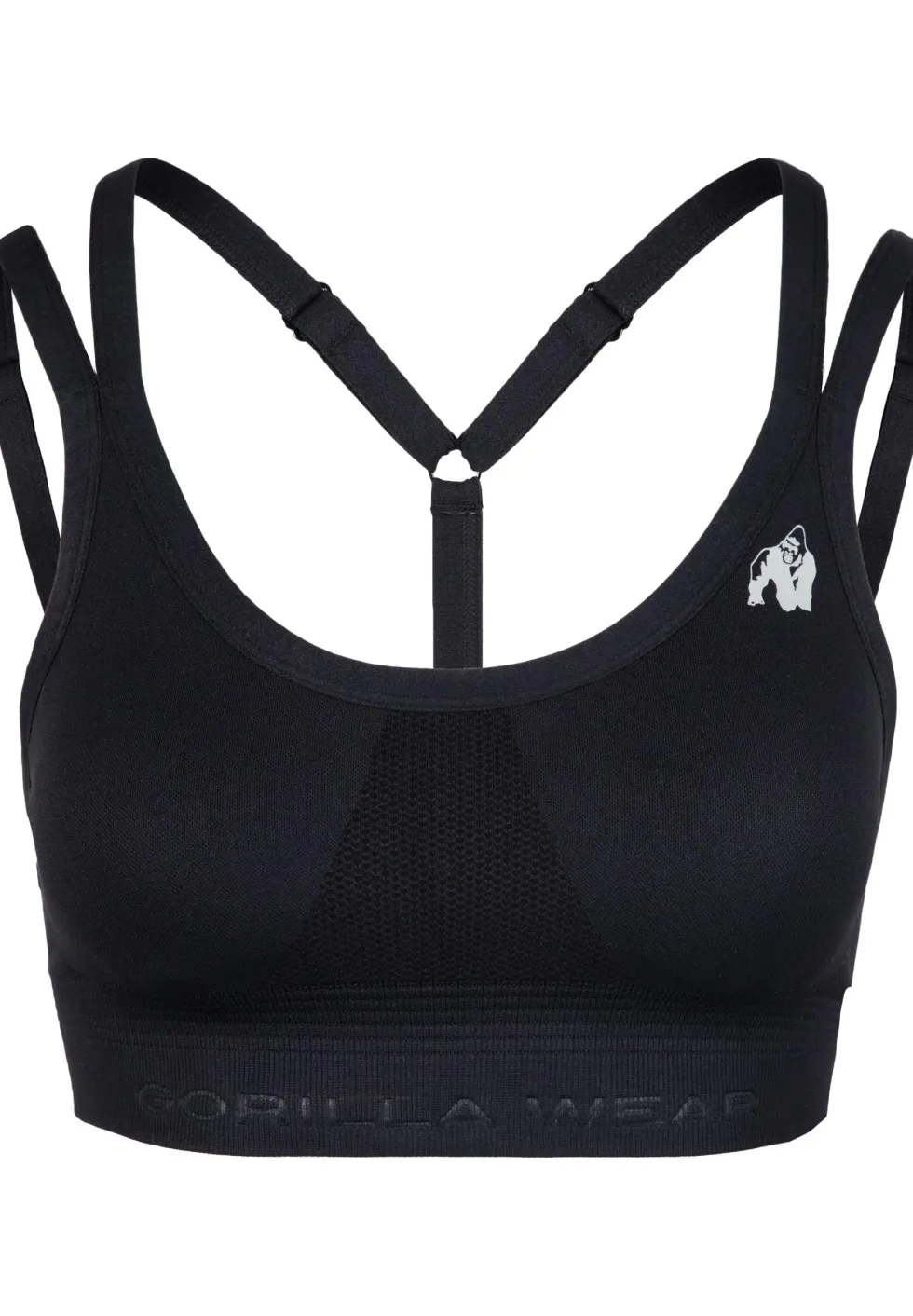 Gorilla Wear Whitney Seamless Sportbeha - Zwart