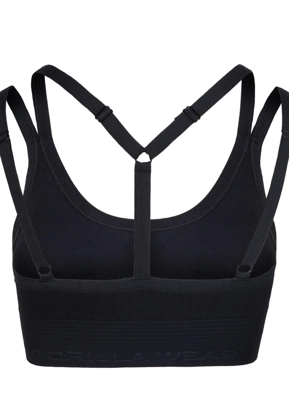 Gorilla Wear Whitney Seamless Sportbeha - Zwart